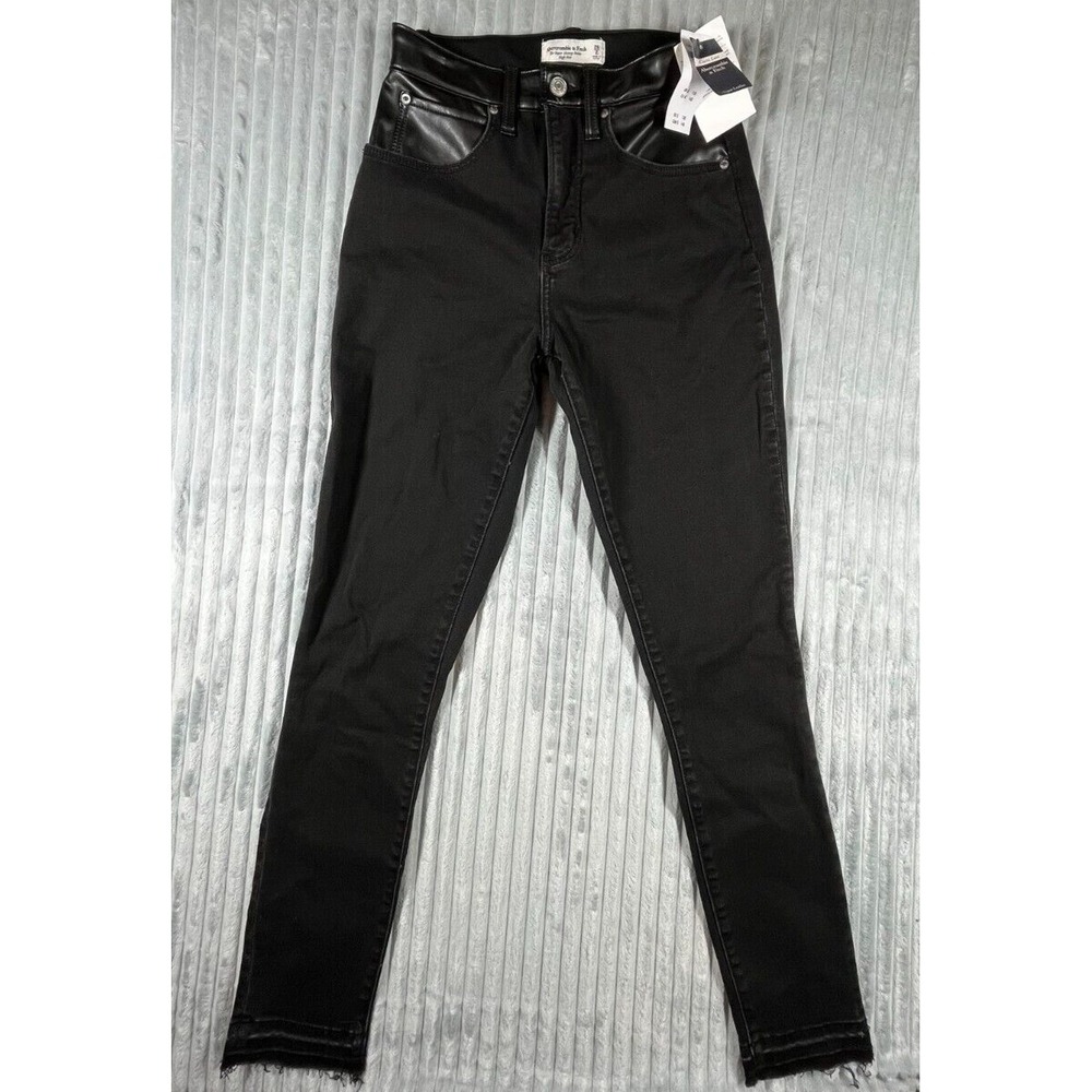 Abercrombie & Fitch Jeans Womens 2 (24x29) Super Skinny Ankle Straight High Rise